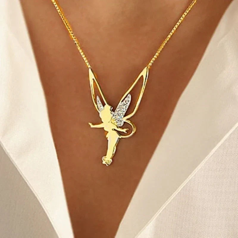 Lucky Fairy Necklace | White Gold